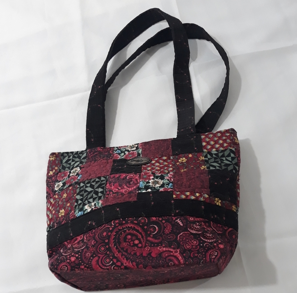Donna Sharp Patchwork Tote Bag - Multicolor Flora… - image 2